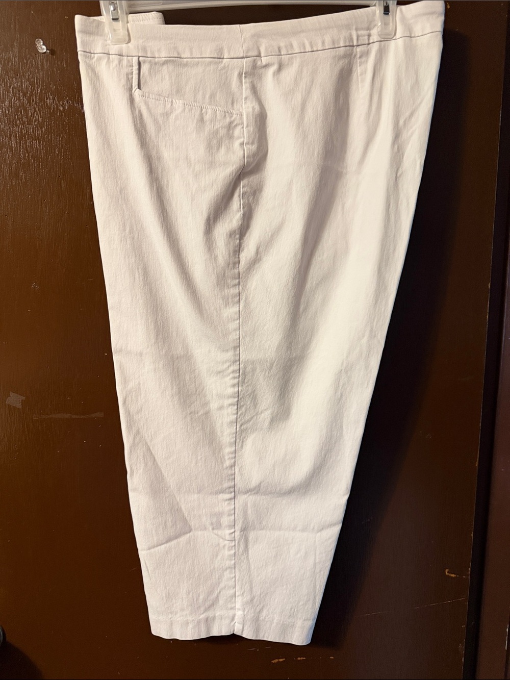 George White Cropped Ponte Capri Pants